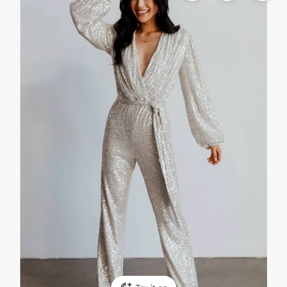 Baltic Born Shimmering Silver Jumpsuit